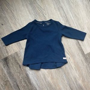Ruffle Butts waffle bow back thermal top